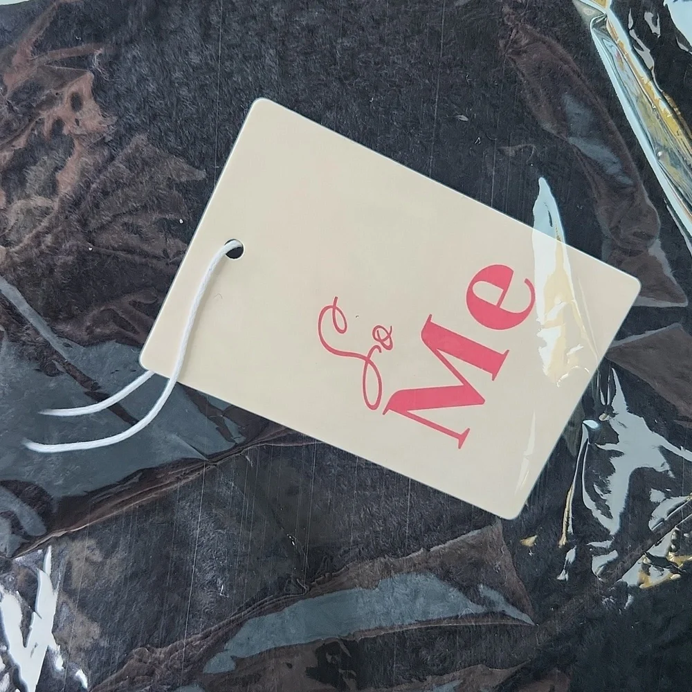 So Me Black Cable Knit Sweater with Heart Cutout **NWT IN BAG** - Picture 3 of 3